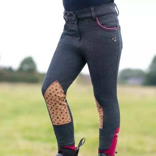Riding Star Collection Denim Jodhpurs By Little Rider 9 Riding Star Collection Denim Jodhpurs By Little Rider - Image 9