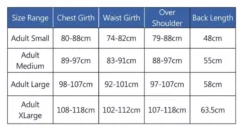 Rhinegold Pro-Comfort Adults' Body Protector 22 Rhinegold Pro-Comfort Adults' Body Protector -Online Equestrian Supplies 710 size chart web 1 2 jpg