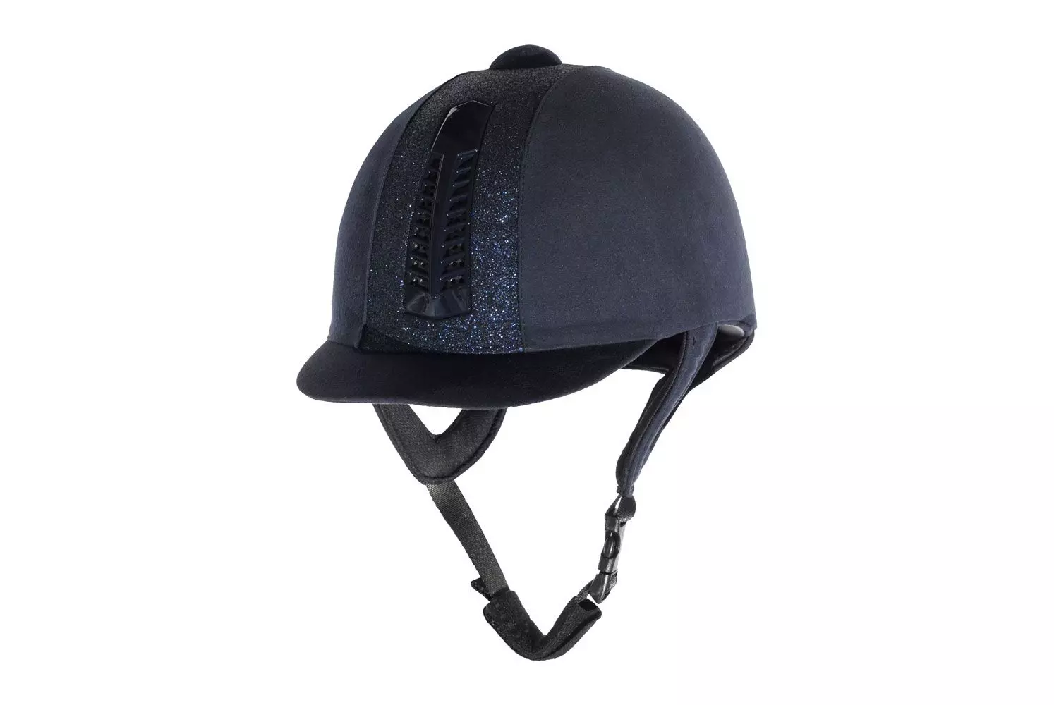 Rhinegold 'Glitter' Pro Riding Hat Adult Sizes 56 To 59cm Navy 3 Rhinegold 'Glitter' Pro Riding Hat Adult Sizes 56 To 59cm Navy - Image 3