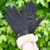 Rhinegold Faux Fur Trim Warm Riding Gloves