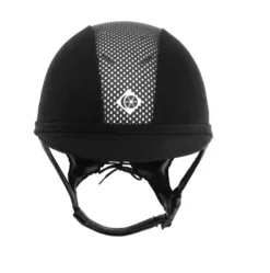 Charles Owen AYR8 Suede Riding Hat Childs Sizes 52-55cm 23 Charles Owen AYR8 Suede Riding Hat Childs Sizes 52-55cm -Online Equestrian Supplies ayr8 suede black silver 5 jpg