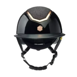 EQX By Charles Owen Kylo Sparkly Wide Peak Riding Hat -Online Equestrian Supplies black gloss widpeak mips 3 jpg