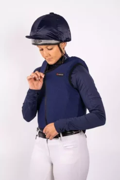 Racesafe Body Protector Cover - One Colour -Online Equestrian Supplies bp cover worn 1 jpg