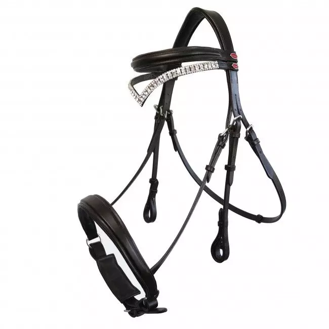 John Whitaker Lynton Snaffle Bridle With 2 Browbands 6 John Whitaker Lynton Snaffle Bridle With 2 Browbands - Image 6