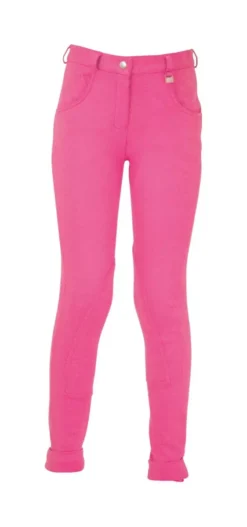 HyPERFORMANCE Burton Childrens Jodhpurs 25 HyPERFORMANCE Burton Childrens Jodhpurs -Online Equestrian Supplies burton pink front 1 5 jpg