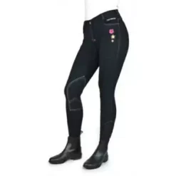 John Whitaker Kids Calder Breeches 24 John Whitaker Kids Calder Breeches -Online Equestrian Supplies calder breeches black b jpg