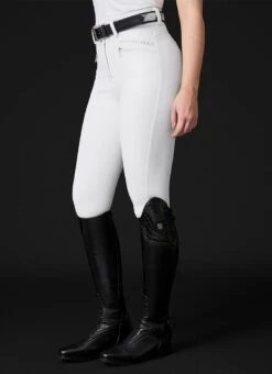 Mountain Horse Diana High Waist Breeches 27 Mountain Horse Diana High Waist Breeches -Online Equestrian Supplies diana white side 7
