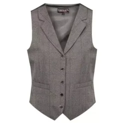 Equetech Foxbury Lapel Showing Waistcoat -Online Equestrian Supplies flw front studio 9 jpg