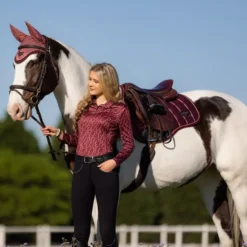 LeMieux Loire Classic GP Square 38 LeMieux Loire Classic GP Square -Online Equestrian Supplies it03282 lifestyle loireclassicgpsquare orchid 2 1 jpg