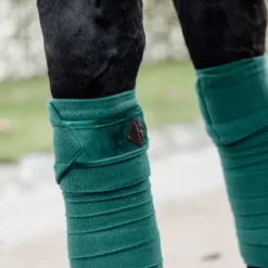 Kentucky Horsewear Kentucky Velvet Polar Fleece Bandages - 4 Pack 37 Kentucky Horsewear Kentucky Velvet Polar Fleece Bandages - 4 Pack -Online Equestrian Supplies kentucky horsewear leg protection polar fleece bandages velvet dark green 1 png