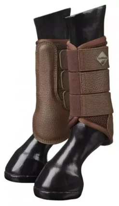 LeMieux ProSport Mesh Brushing Boots -Online Equestrian Supplies mesh brushing boot brown 2 jpg