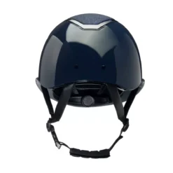 EQX By Charles Owen Kylo Sparkly Wide Peak Riding Hat -Online Equestrian Supplies navy gloss widepeak 1 2 jpg